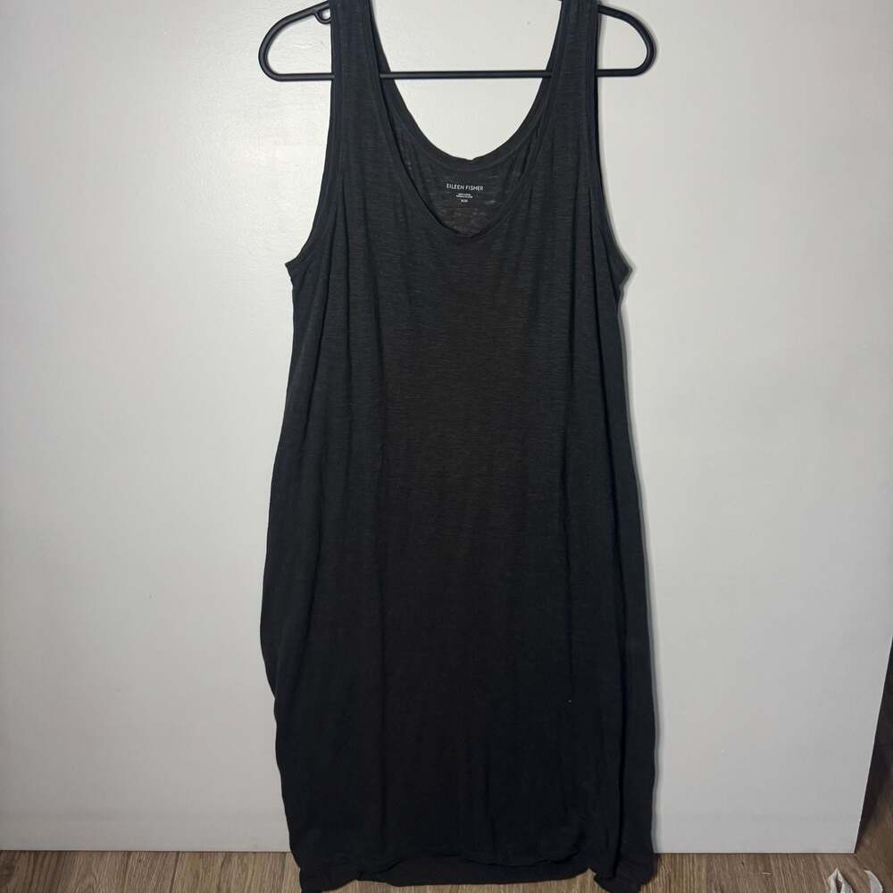 Eileen Fisher Sleeveless Scoop Neck Midi Tank Dress Size Medium